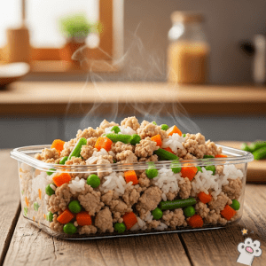 غذای گرم و تازه سگ خوراک مرغ بی استخوان